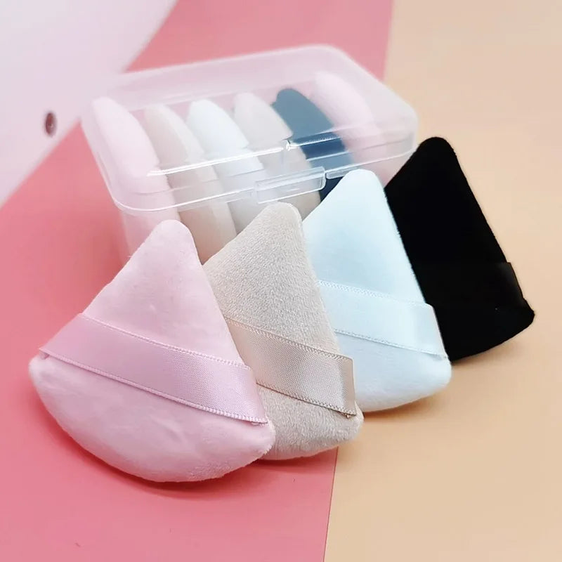 Velvet Powder Puffs Soft Lightweight Makeup Sponge 6-Pack Makeup Powder Puff Qme