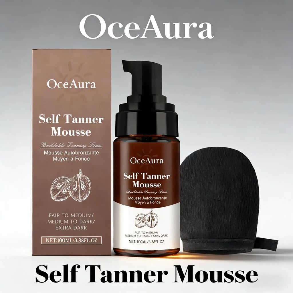 Organic Sunless Self Tanning Mousse – Face & Body Foam Sunless Tanning Mousse Qme