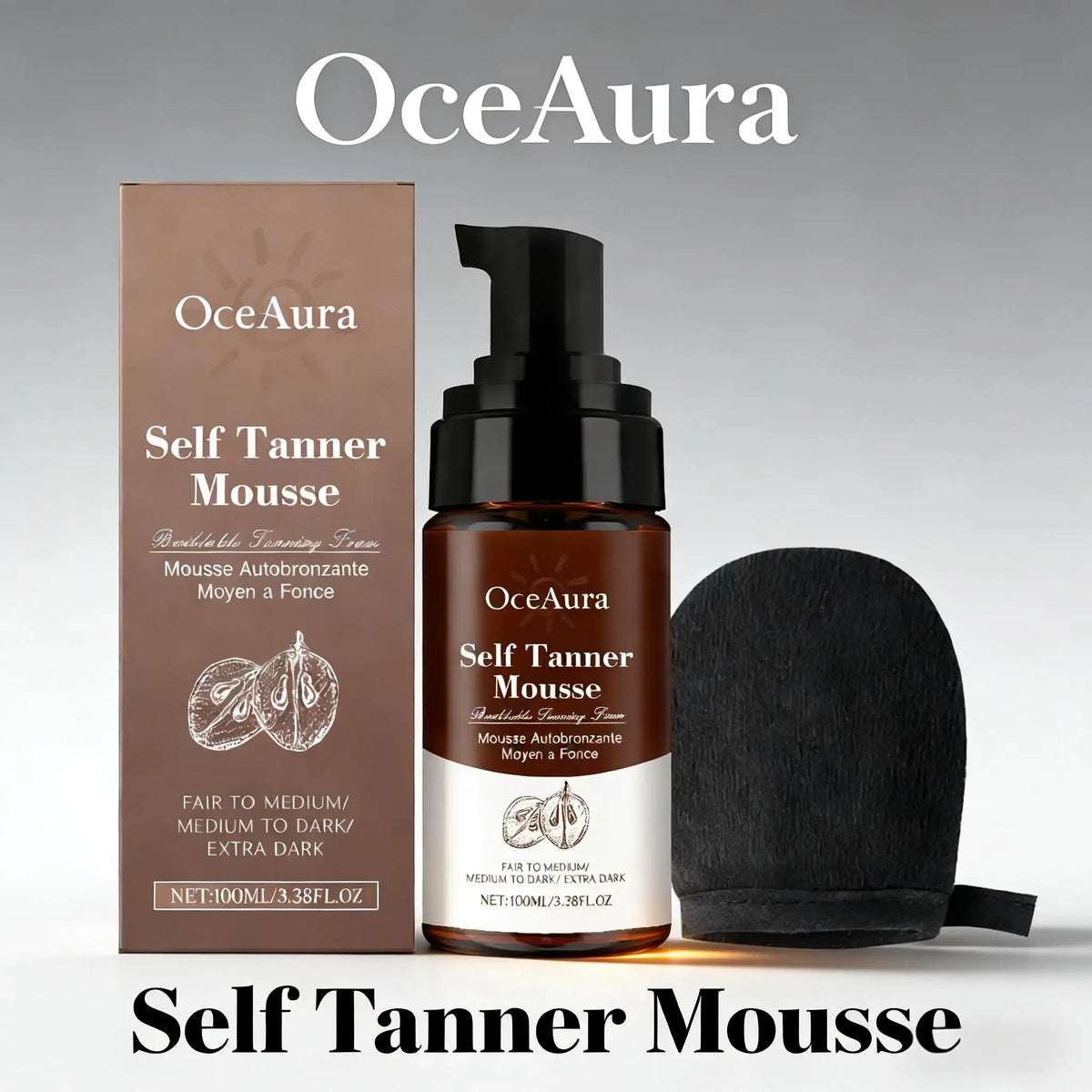 Organic Sunless Self Tanning Mousse – Face & Body Foam Sunless Tanning Mousse Qme