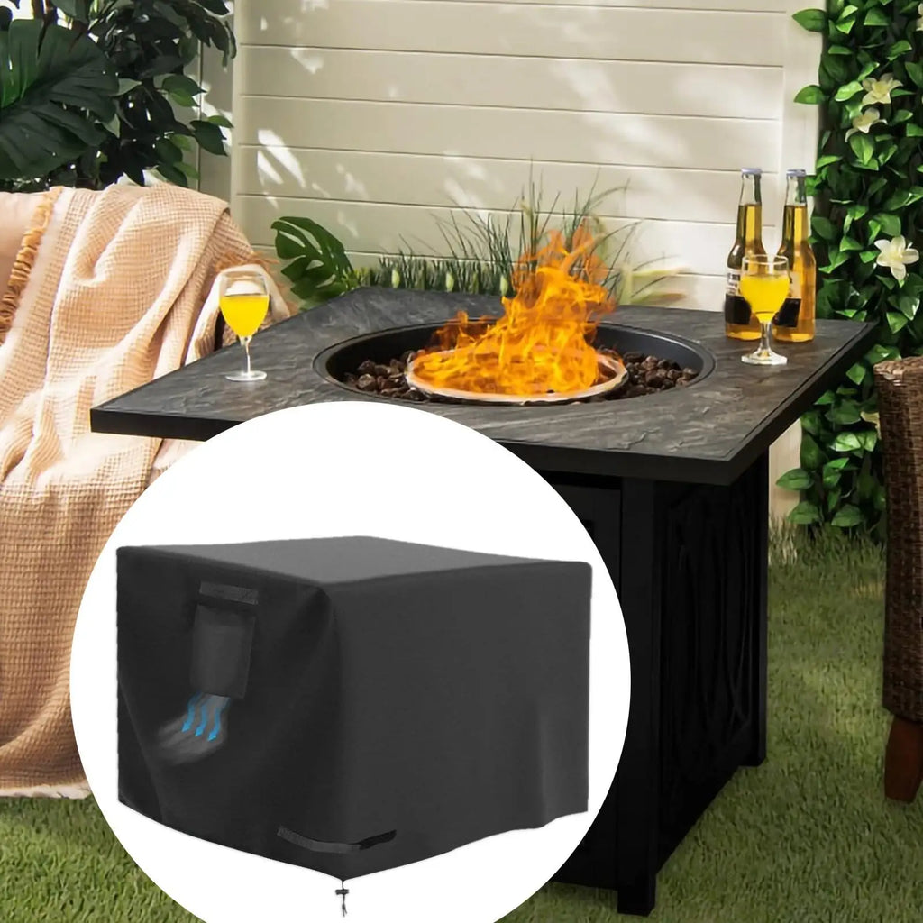 Waterproof Fire Pit Cover 30 Inch – Patio Porch Outdoor Fire Pit Cover Qme