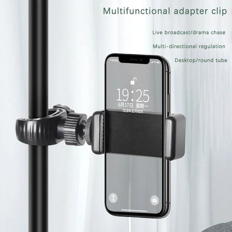 Universal Smartphone Holder Clip Mount for Microphone Stands Phone Holder Mount Qme