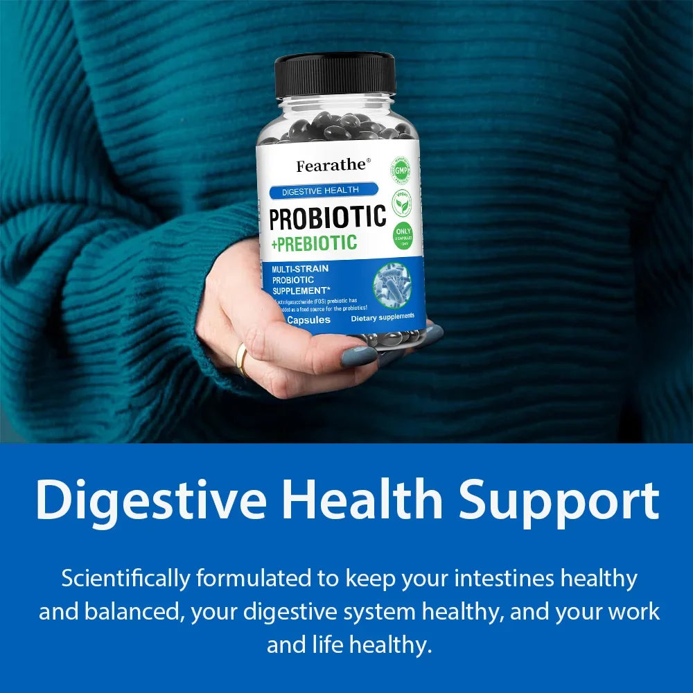 Probiotics & Prebiotics Capsules – Daily Gut Health Support Probiotic Supplement Qst