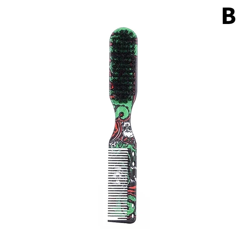 Double-Sided Barber Neck Duster Horsehair Brush – Professional Barber Neck Brush Qme B