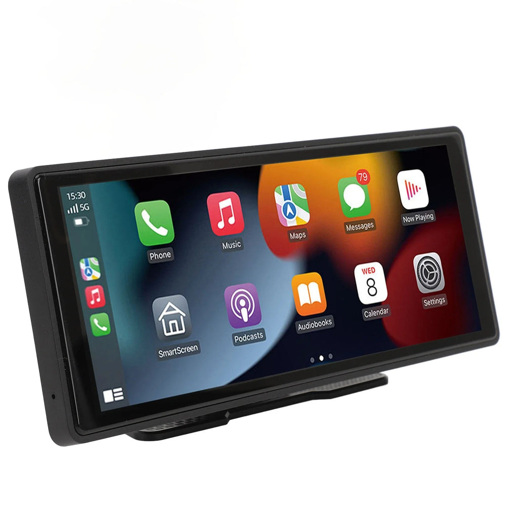 Portable 10.26" Wireless CarPlay Android Auto Car Stereo GPS Portable Car Stereo Qme