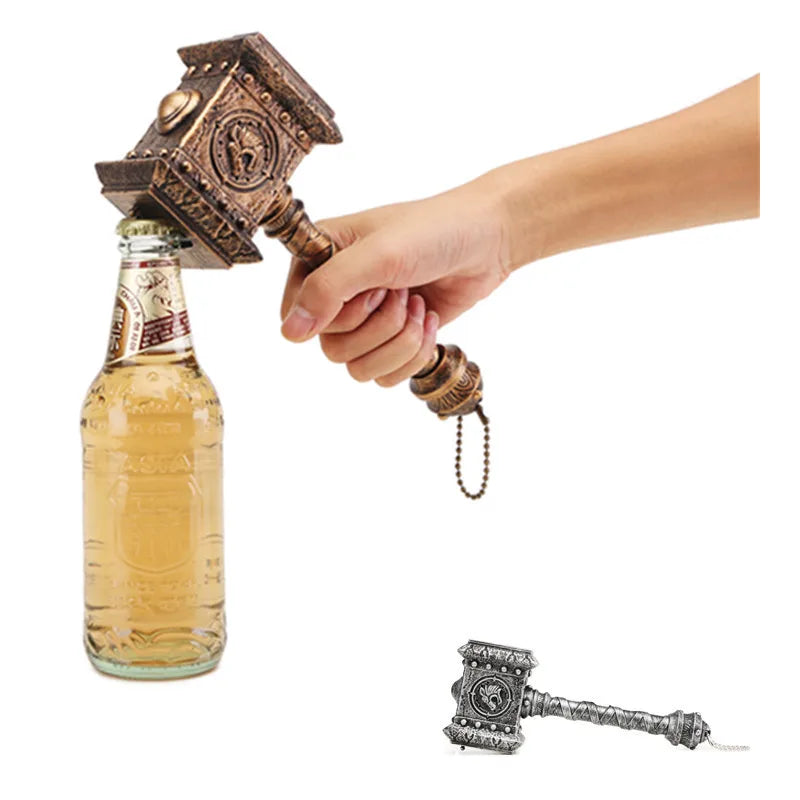 Thor's Hammer Bottle Opener | Novelty Beer Opener Gift Novelty Bottle Opener Qme