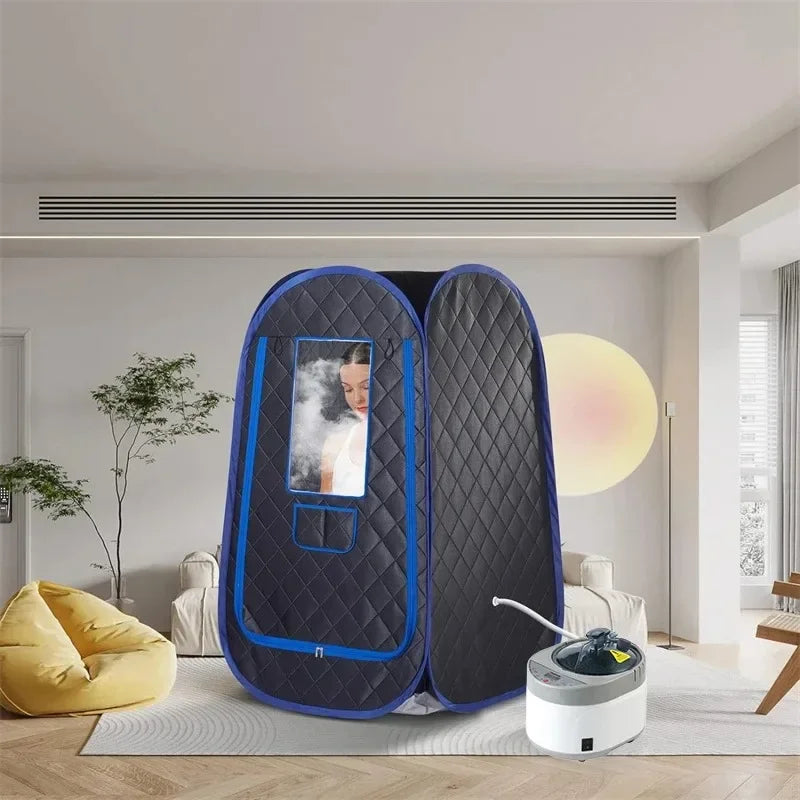 Portable Full Body Steam Sauna Tent & 1500W Steamer Portable Steam Sauna Qst