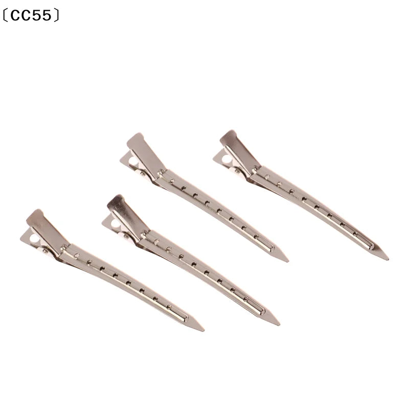 10Pcs Metal Duck Bill Hair Clips – Salon Sectioning Clamps Hair Styling Clips Qst