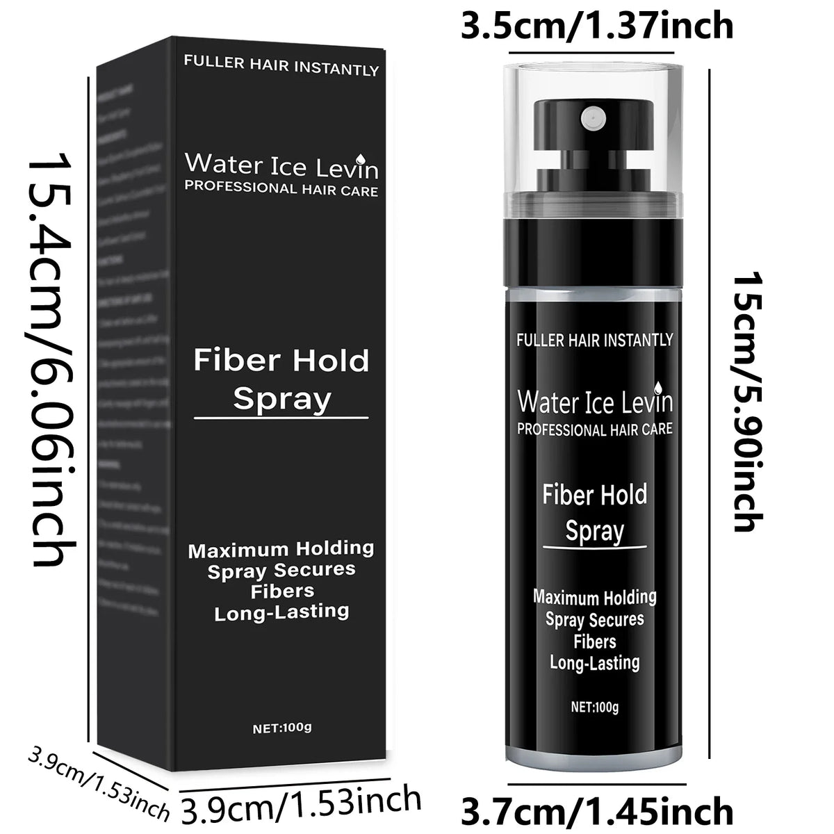 Fiber Hair Spray – Long-Lasting Volume & Texture, All Hair Types Hair Fiber Spray Qme