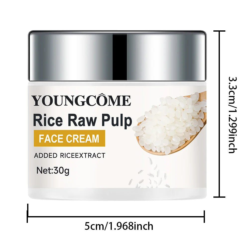 YOUNGCOME Rice Cream – Moisturizing & Firming Face Cream Face Moisturizer Cream Qst 30G