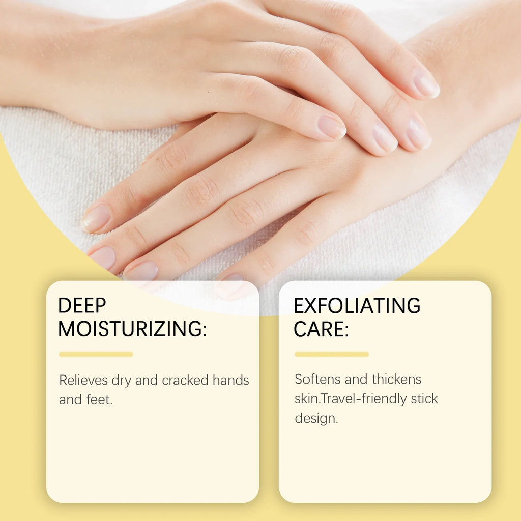 Hand & Foot Moisturizing Stick – Exfoliating Nourishing Balm Moisturizing Balm Stick Qme