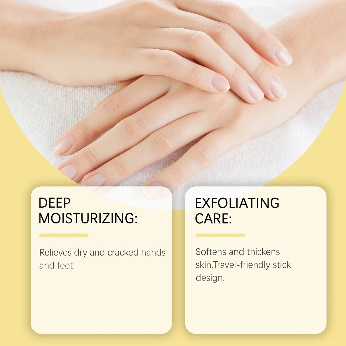 Hand & Foot Moisturizing Stick – Exfoliating Nourishing Balm Moisturizing Balm Stick Qme