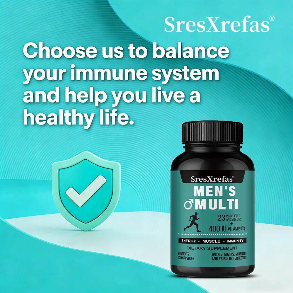 Men's Advanced Multivitamin – Energy, Brain & Immune Support Men's Multivitamin Qst