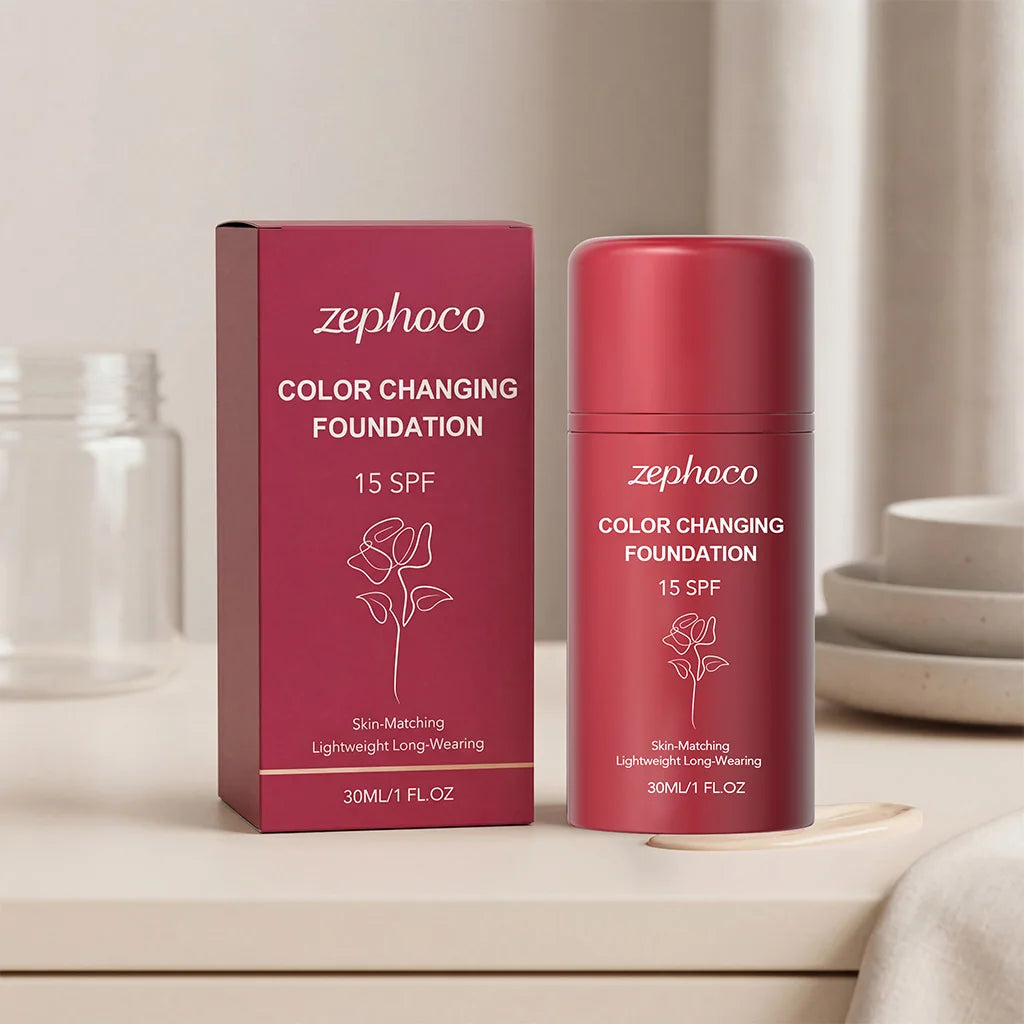 Zephoco Color-Adapting Foundation – Hydrating Lightweight Coverage Face Foundation Qst