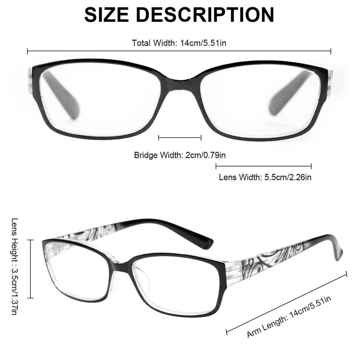 VOPHA Auto Focus Blue Light Reading Glasses – Unisex L3 Reading Glasses Qst