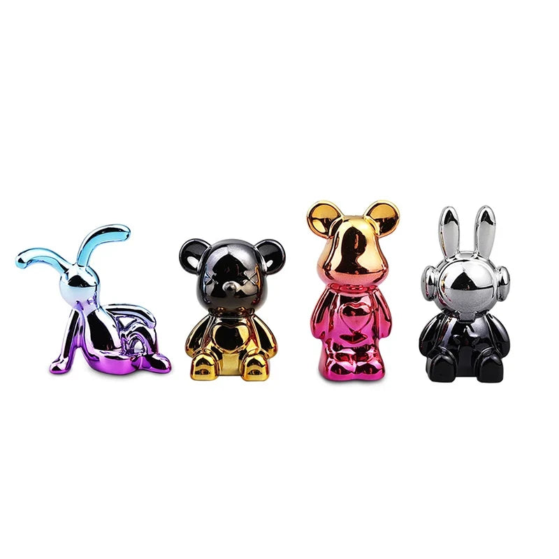 Cartoon Bear Car Center Console Ornaments – 9 Colors | ABS Car Interior Ornament Qme