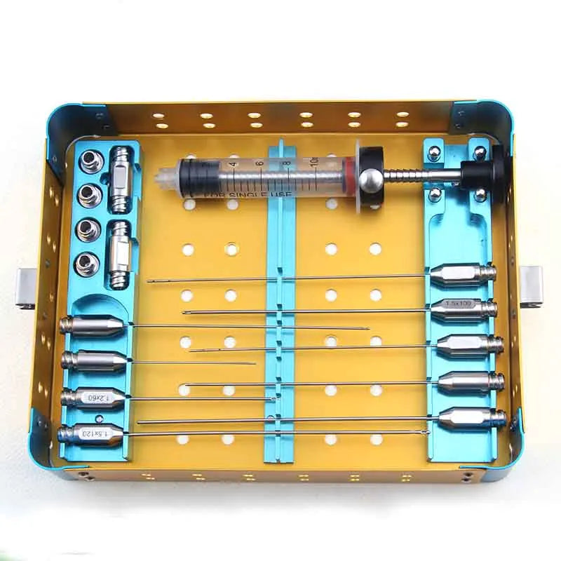 Professional Fat Transfer Cannula Kit – 15-Piece Stainless Steel Set Cannula Instrument Kit Qme