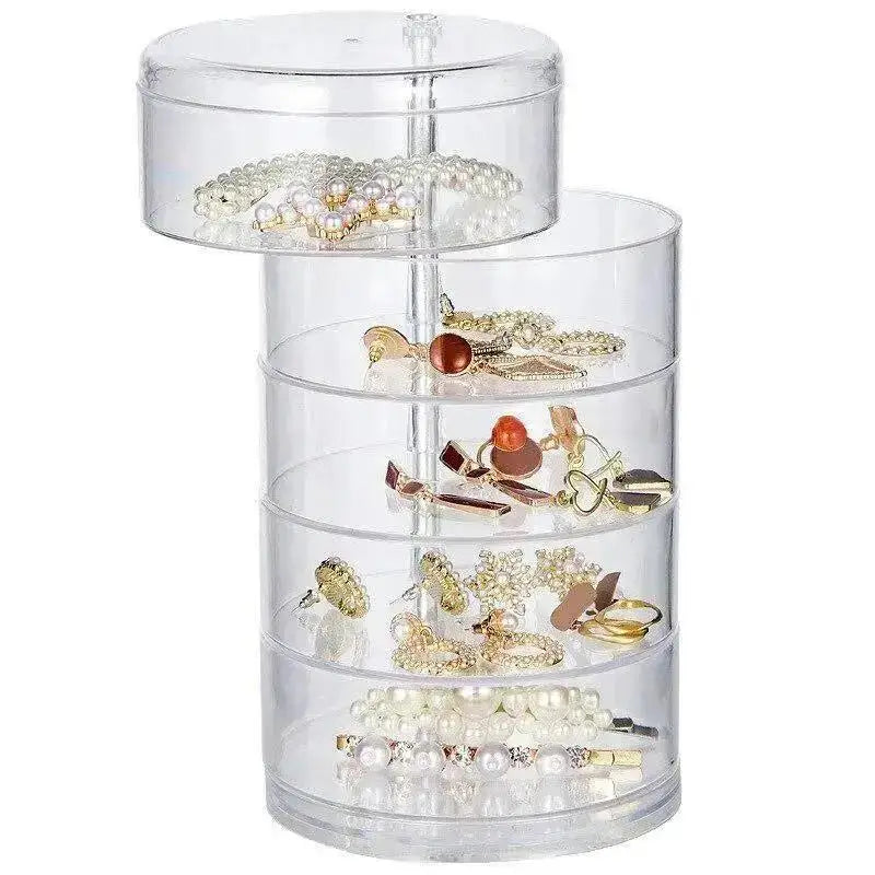 Rotating Jewelry Storage Box – Earring & Bracelet Organizer Jewelry Storage Box Qme