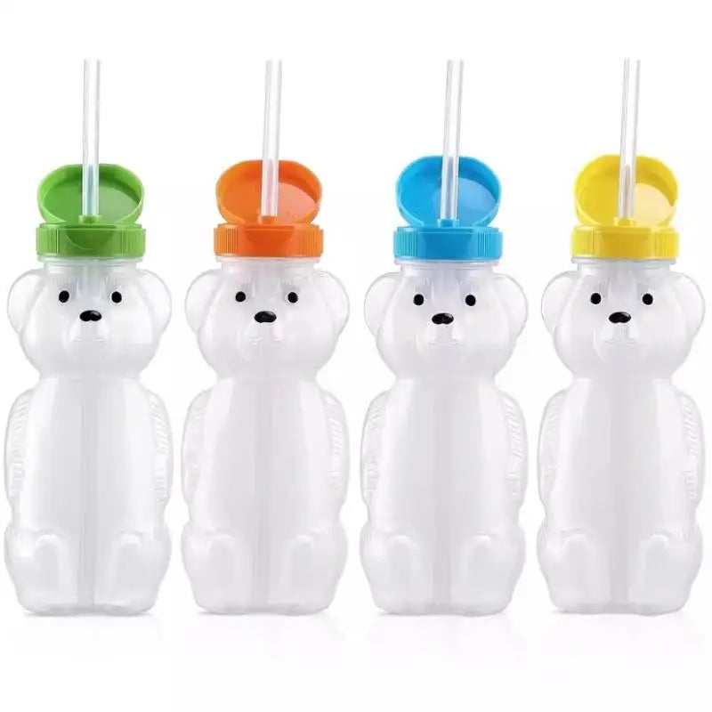 Cute Squeezable Leak-Proof Baby Cup with Flexible Straw Baby Straw Cup Qme