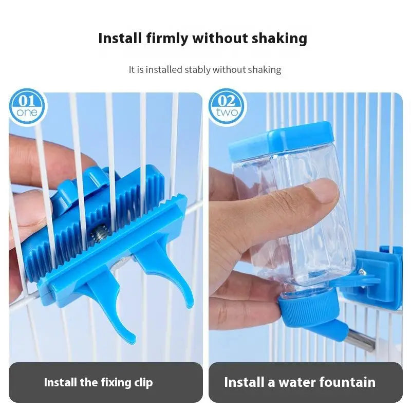 Bird Cage Hanging Water Dispenser – Easy Clean & Auto Fill Bird Cage Water Dispenser Qme