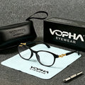 VOPHA L4 Anti-Blue Light Reading Glasses – Ultralight Unisex Reading Glasses Qst Black +150
