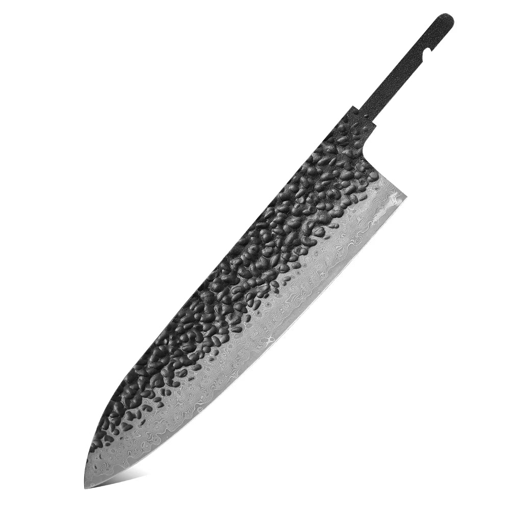 TURWHO Damascus VG10 Blank Blade Set – DIY Kitchen Knives Knife Blank Set Qst Chef Knife