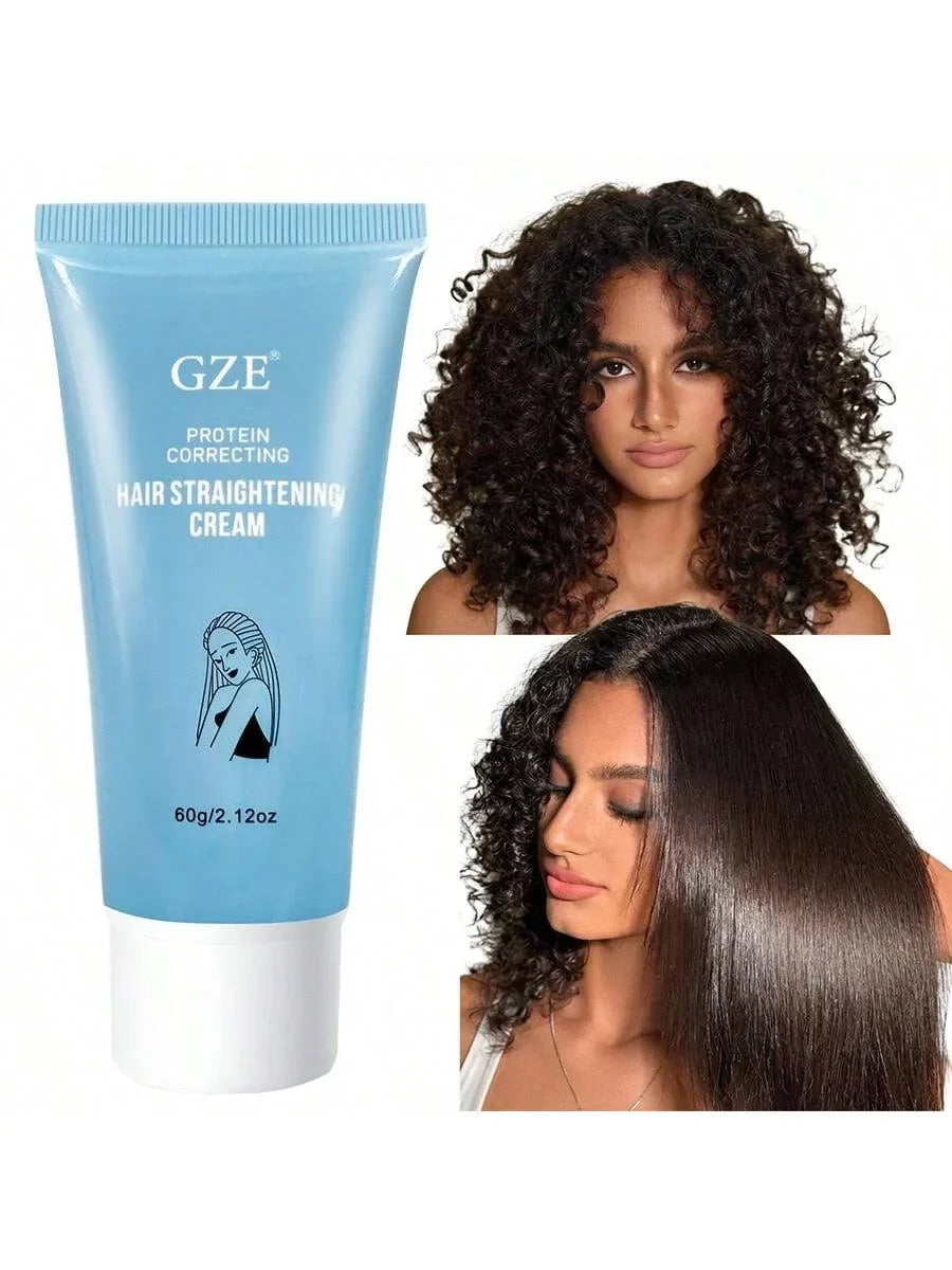 GZE Protein Straight Hair Cream – Frizz Control & Shine Boost Hair Straightening Cream Qme Default Title