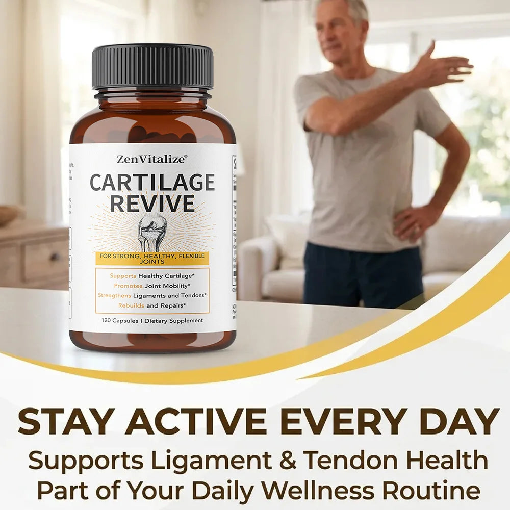 ZENVITALIZE Joint Support Capsules – Glucosamine, MSM, D3 & C Joint Support Supplement Qst