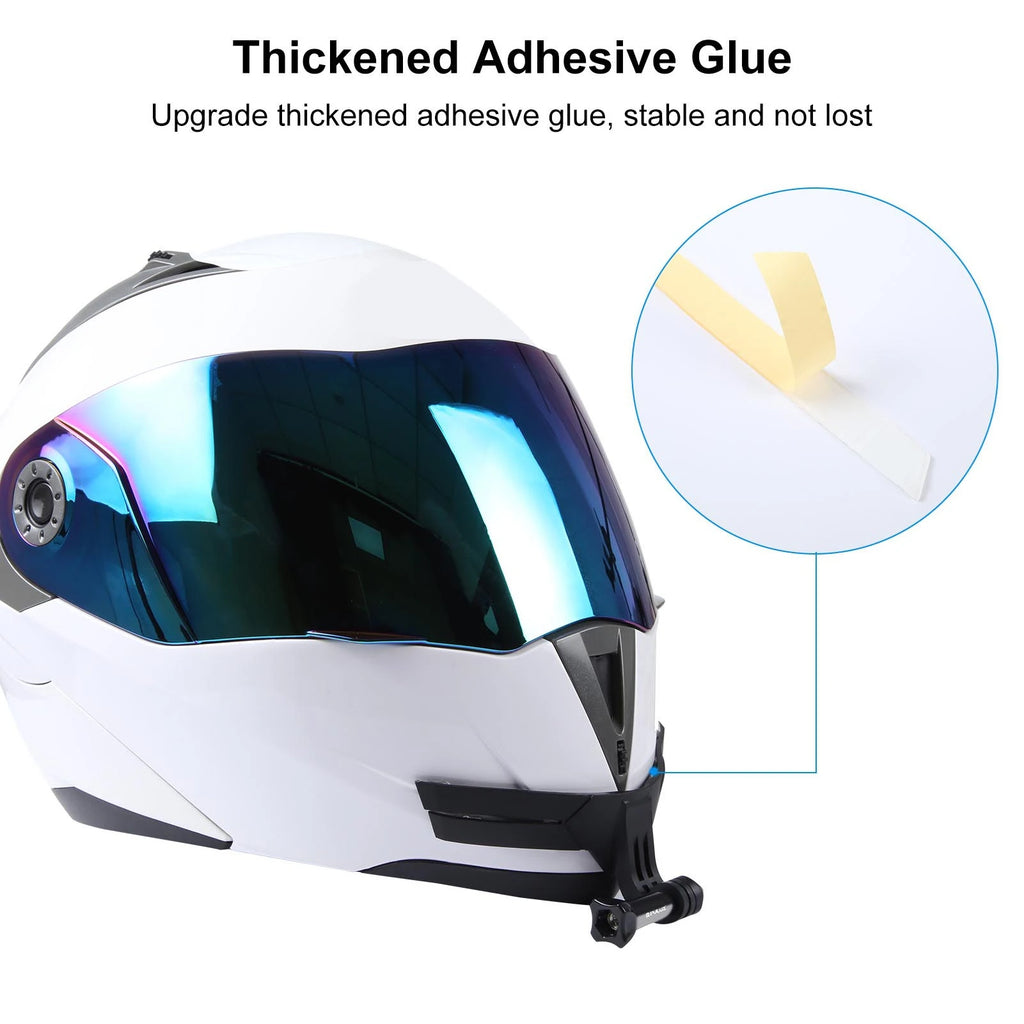 Motorcycle Helmet Chin Mount for Action Camera – Anti-Slip Helmet Camera Mount Qst