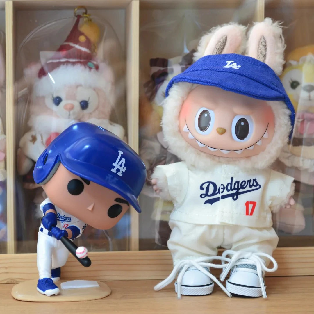 Labubu 15/17cm Doll Outfit Set – Baseball, Sweater & Skirt Doll Clothing Set Qst