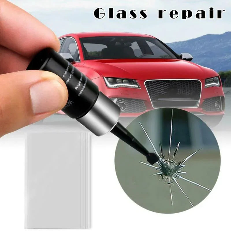 Car Windshield Glass Repair Kit – Fix Chips & Cracks (3ml) Windshield Repair Kit Qme 50 ML