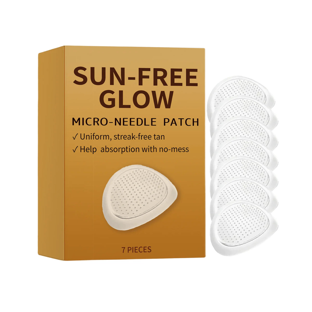 Sun-Free Natural Bronzing Body Patches – Self-Tanning Glow Self-Tanning Patches Qst 7pcs