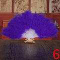 Soft Fluffy Feather Fan – Burlesque Dance & Fancy Dress Costume Feather Fan Qme f