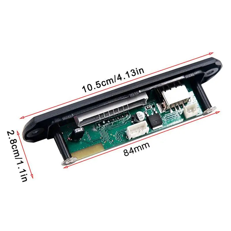 Bluetooth Car Music Player USB AUX TF Slot HiFi Lossless Audio Car Audio Receiver Qme