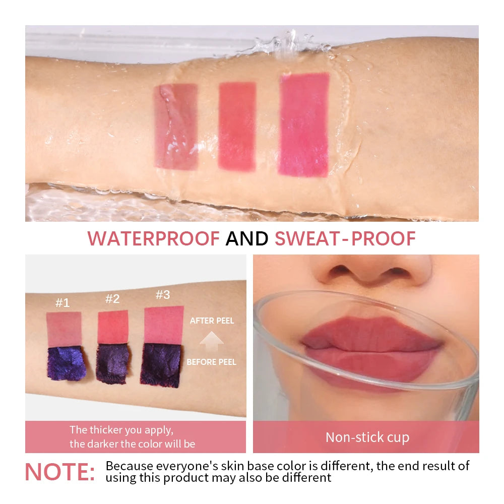 Peel Off Lip Stain – Waterproof Long-Lasting Lip Tint Lip Stain Tint Qst