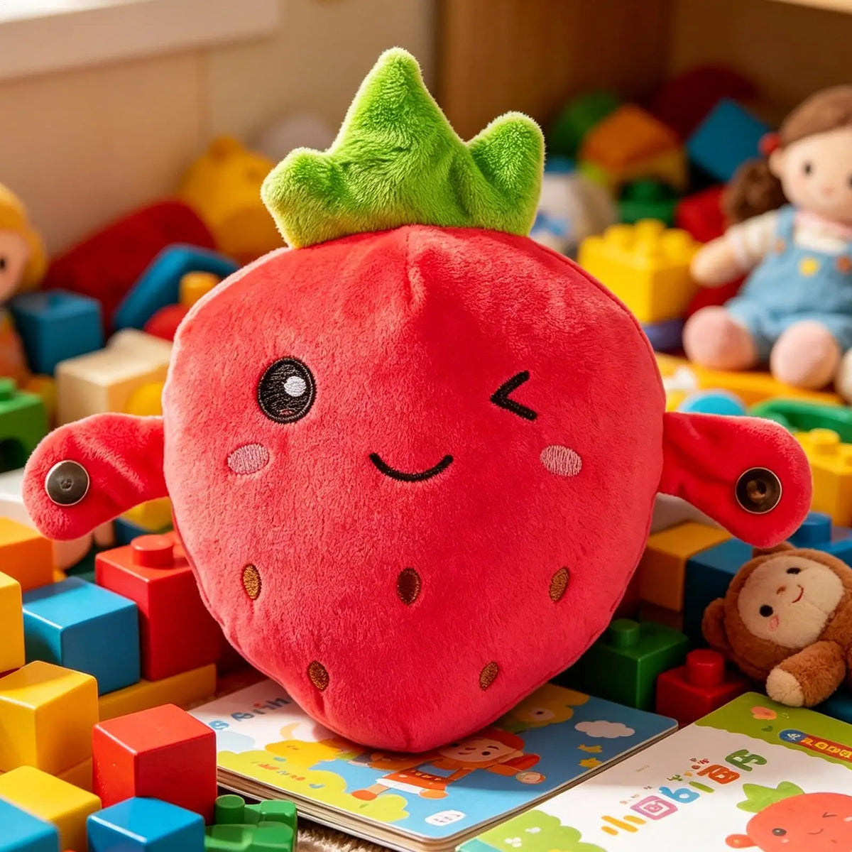 Interactive Musical Sensory Cuddle Plush Doll for Kids Musical Plush Doll Qme