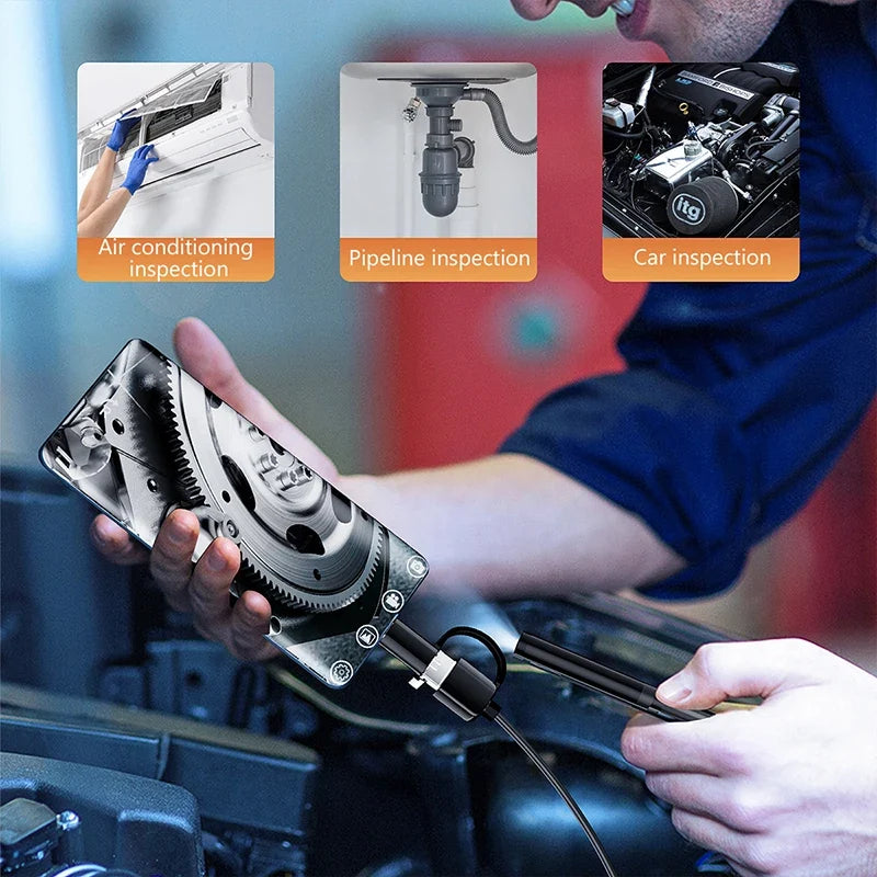 Mini USB Type-C Borescope Inspection Camera for Android Borescope Inspection Camera Qme