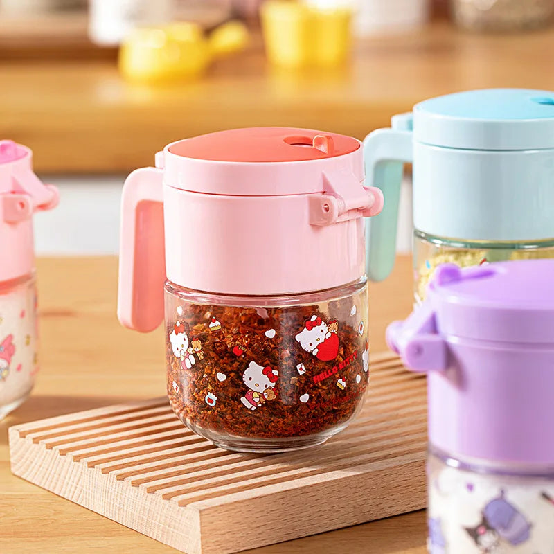 Hello Kitty Kuromi Glass Spice Jars & Salt Shaker Set Glass Spice Jar Set Qme 3
