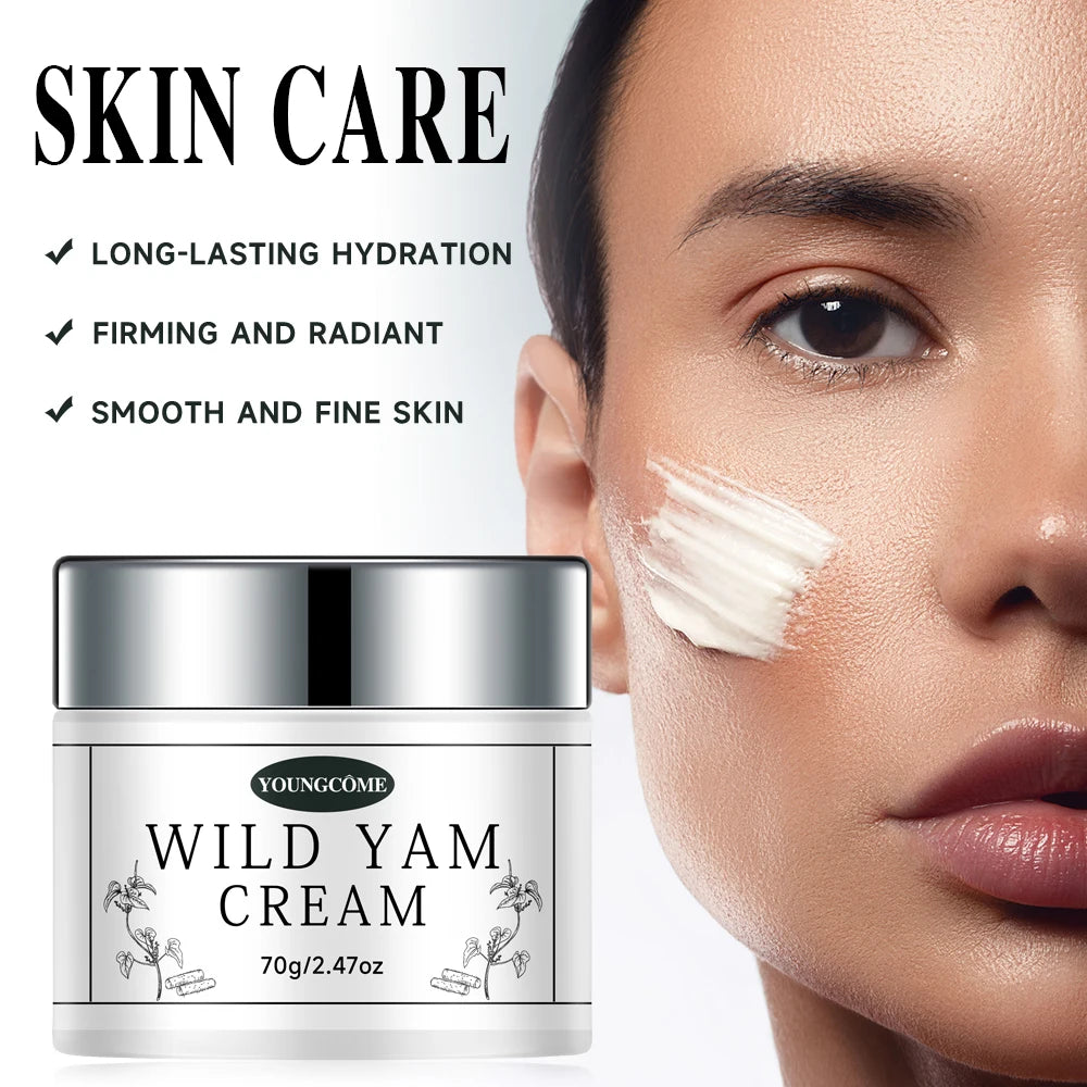 YOUNGCOME Wild Yam Root Face Cream – Brightening & Hydrating Face Moisturizer Cream Qst