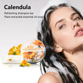 Calendula Herbal Shampoo Bar with Essential Oils | Natural Hair Soap Herbal Shampoo Bar Qme 60g