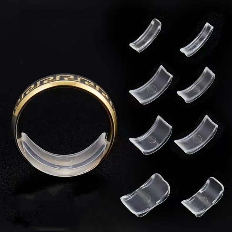 Silicone Ring Adjuster Set – Non-Slip Ring Resizer Tool, 8 Pcs Ring Resizer Tool Qme A