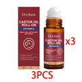 OceAura Castor Oil Roll-On Face Serum – Nourishing 30ml Face Serum Roller Qst 3 PCS