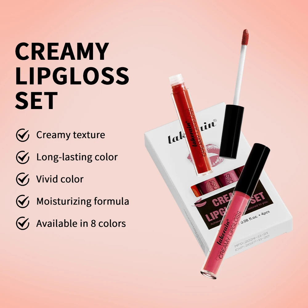 ibcccndc Korean Matte Lip Gloss Set – Long-Lasting Lip Tint Matte Lip Gloss Set Qst