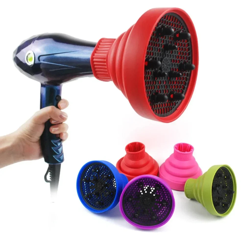 Foldable Silicone Hair Dryer Diffuser Cover – Heat Resistant Hair Dryer Diffuser Qme