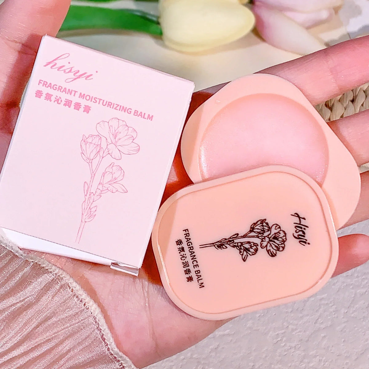 HISYI Solid Perfume Balm – Vegan Floral Scent Compact Solid Perfume Balm Qme 03