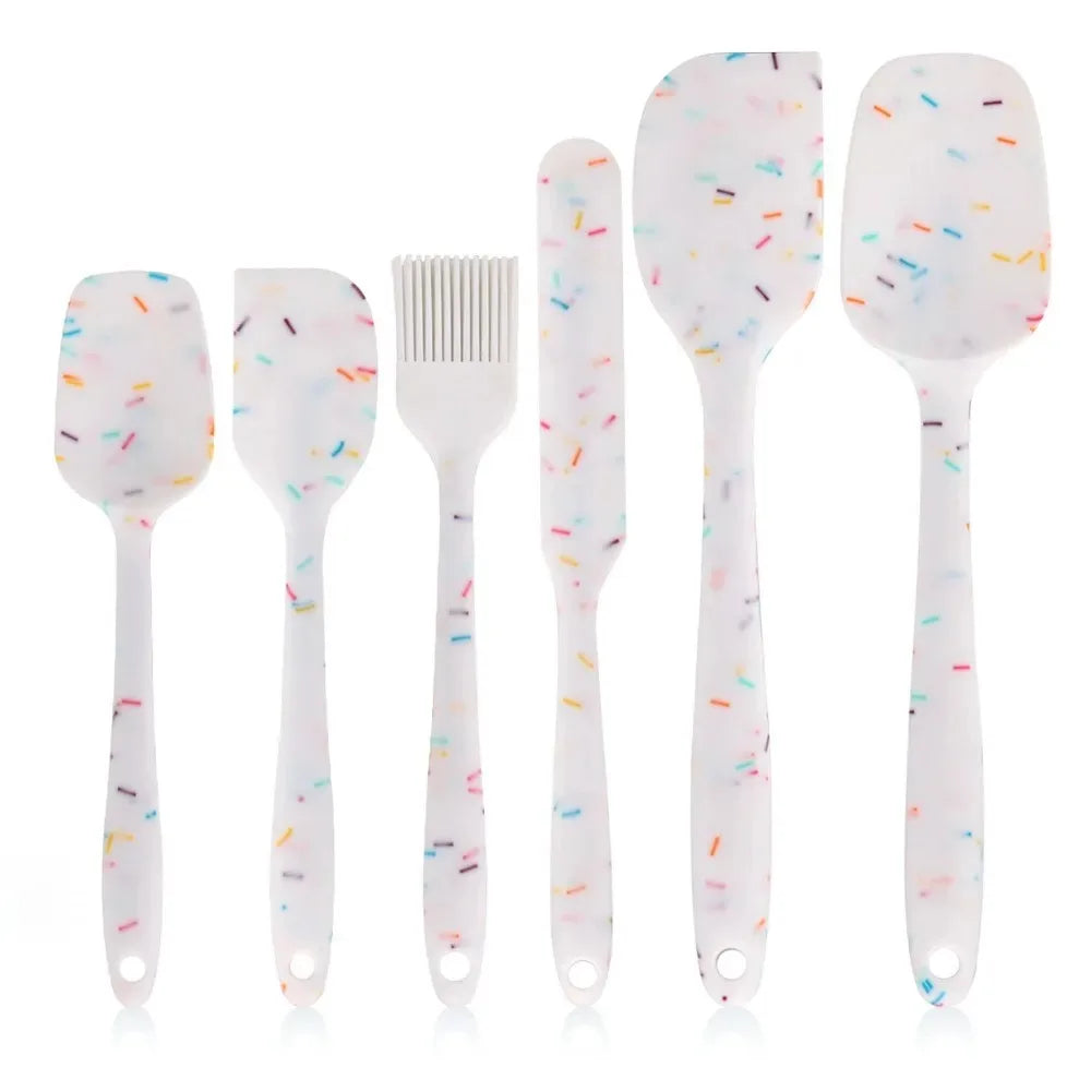 Galavilly Silicone Spatula Set | Food-Grade, Heat-Resistant 6-8 Pc Silicone Spatula Set Qme