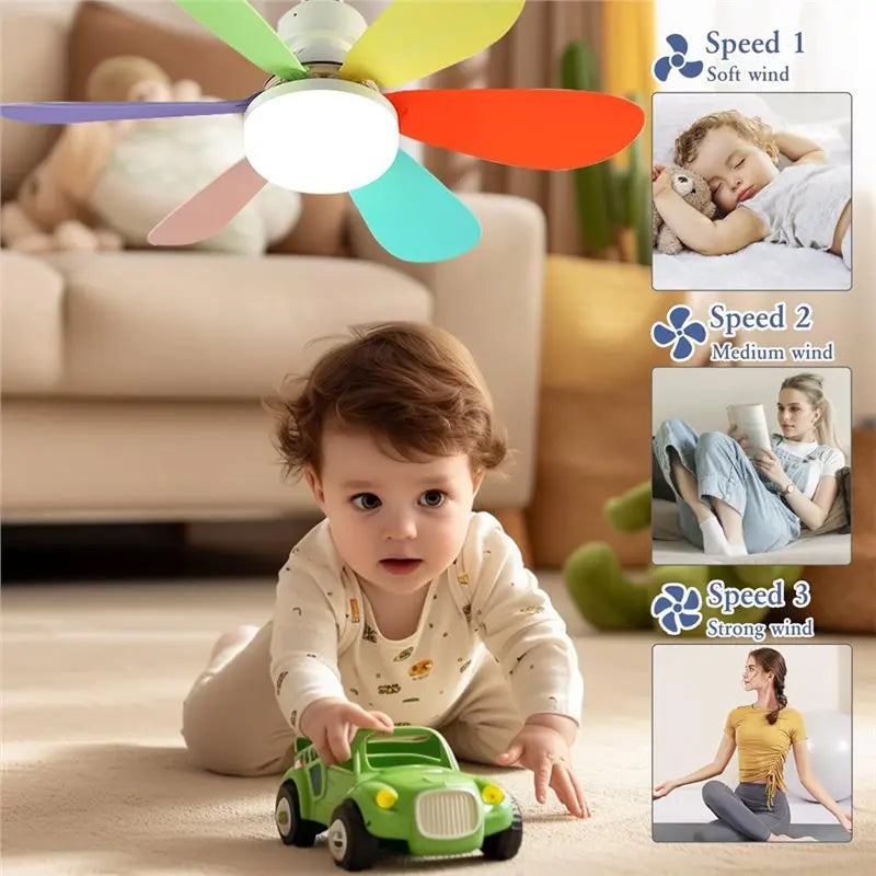 Dimmable LED Ceiling Fan Light with Remote Control | E27 LED Ceiling Fan Qst