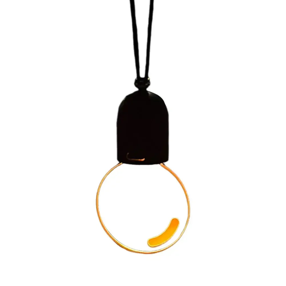 Retro Acrylic Light Bulb Car Rearview Mirror Pendant Decor Car Mirror Pendant Qme A