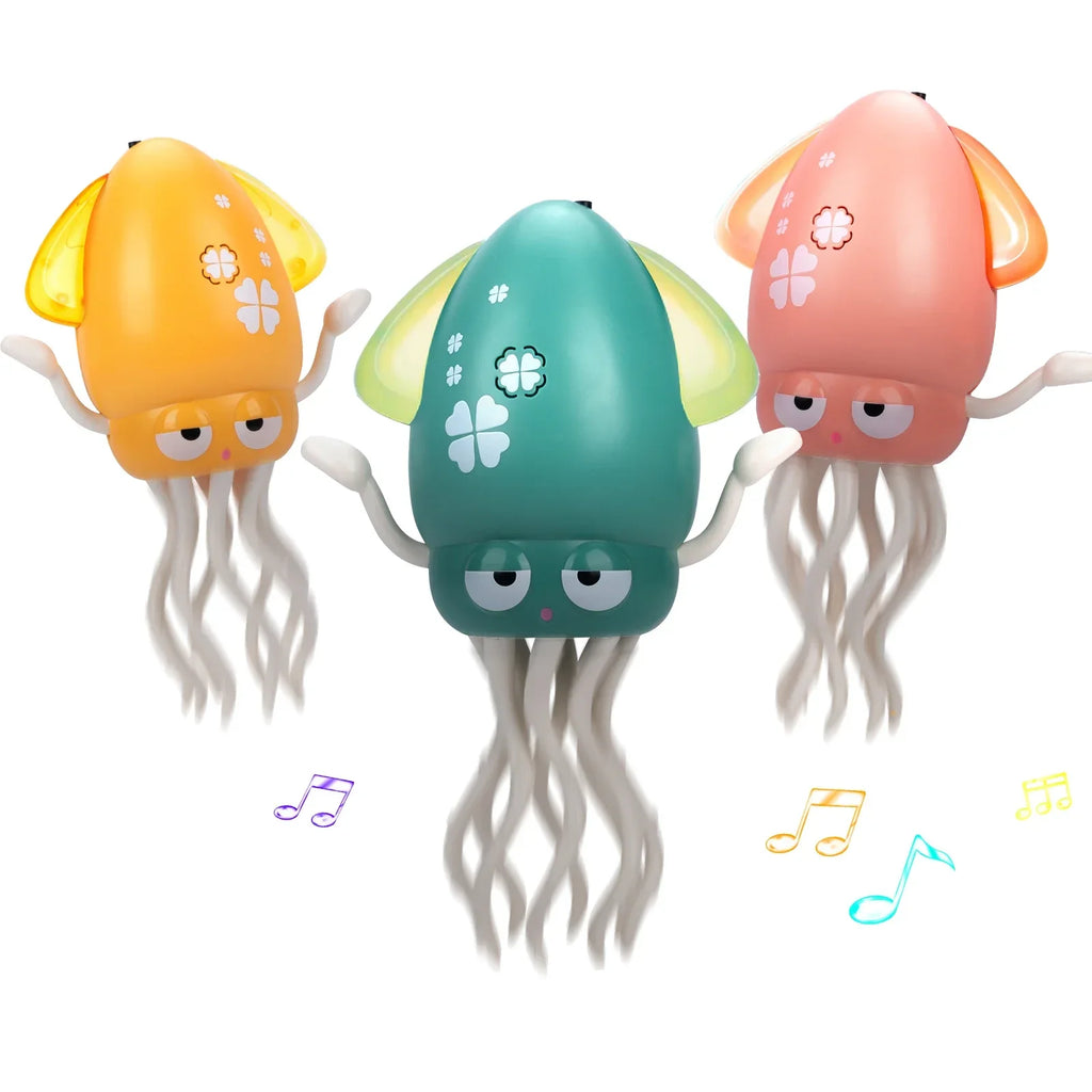 Electric Dancing Squid Octopus Toy with LED Lights for Kids Electronic Kids Toy Qme