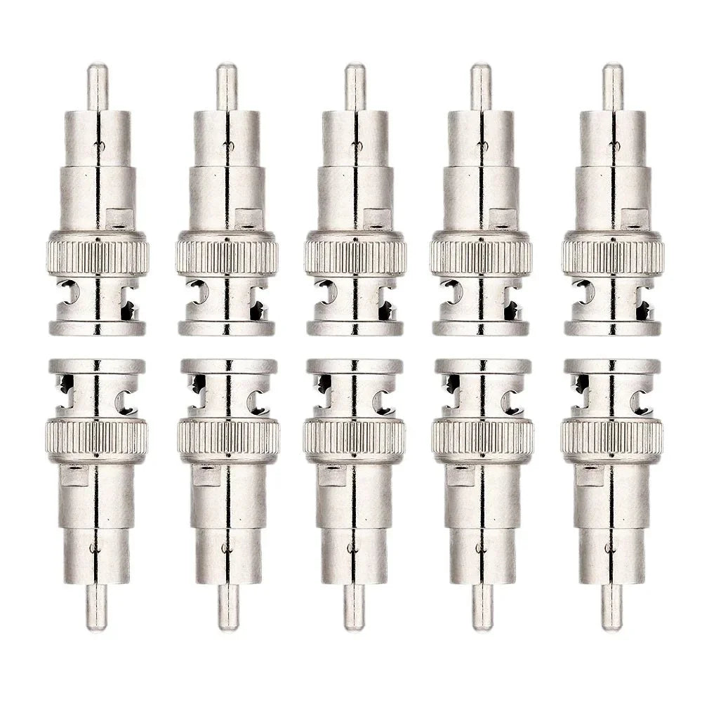 BNC Male to RCA Female Coax Adapter – CCTV Connector Kit Coax Cable Adapter Qme