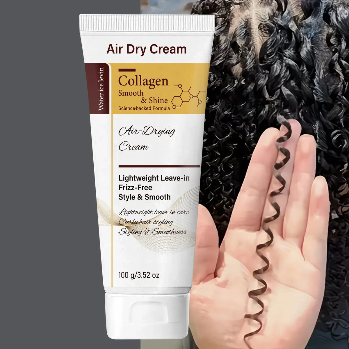 Collagen Leave-In Hair Cream | Air Dry, Frizz-Free & Shiny Leave-In Hair Cream Qme